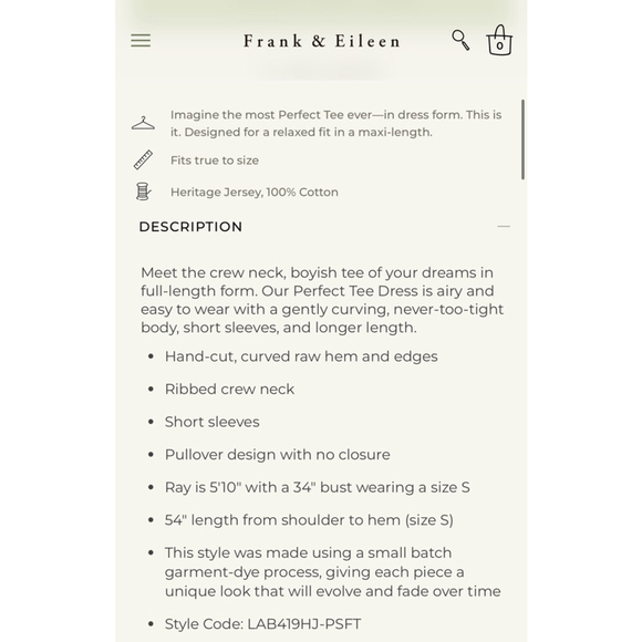 New Frank & Eileen Passion Fruit Maxi Tee Dress Size M - Picture 6 of 7